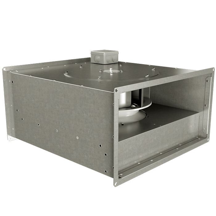 Вентиляторы в прямоугольных корпусах